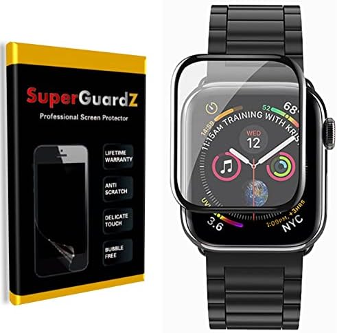 [3-חבילה] עבור Apple Watch Series 8 / Series 7 / Series 8 & 7 מגן על מסך אלומיניום [כיסוי מלא], SuperGuardz,